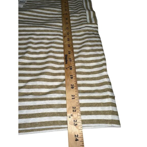 LOFT Lot of 2 pullover tops Pink Tan white Stripe L NWT Casual Boxy lightweight - Picture 15 of 16